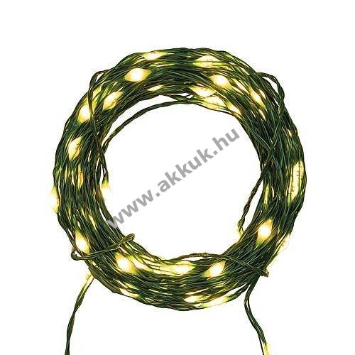 MHB LED-fényfüzér Professional 500 LED borostyánszínű zöld fémhuzal 55131