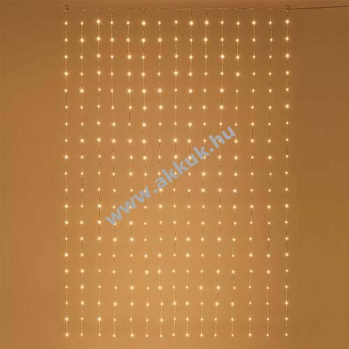 MHB LED-fényfüggöny Professional 300 LED borostyánsárga 55162