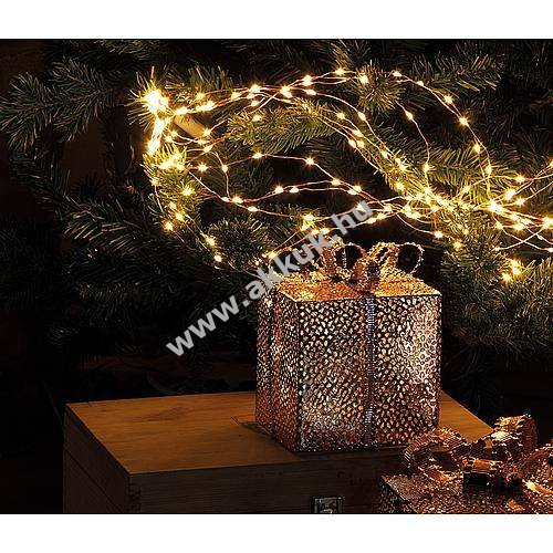 Micro LED fénycsokor 900 LED borostyánszínű 7,2m 6V modell 48768