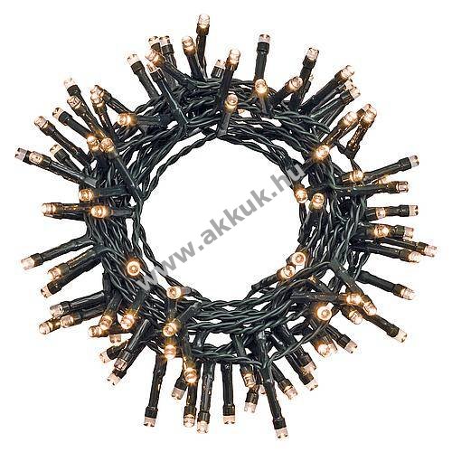 Lotti 96 LED melegfehér fényfüzér 4xAA Mignon ceruza 4,75m 30930