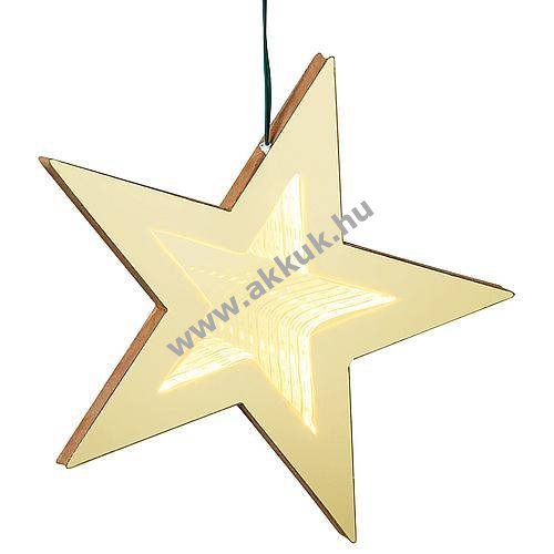Lotti LED Infinity Mirror csillag fényfüzér 11db O14cm 154LED 5m melegfehér 4,5V 62665
