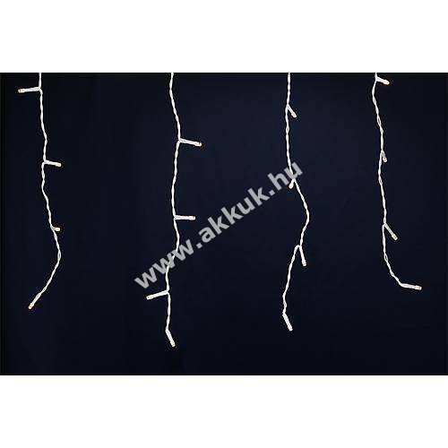 Lotti LED fényfüggöny 120 LED melegfehér 2m világított hossz 6m 4,5V IP44 66267