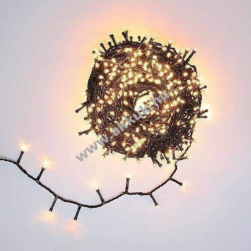 Lotti LED fényfüzér 1200 LED 24V IP44 48,5m melegfehér/borostyán 74743 vezérlő időzítő