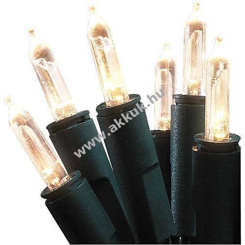 Konstsmide LED minilánc 230V zöld 35LED melegfehér 5,10m/6,60m 6302-100