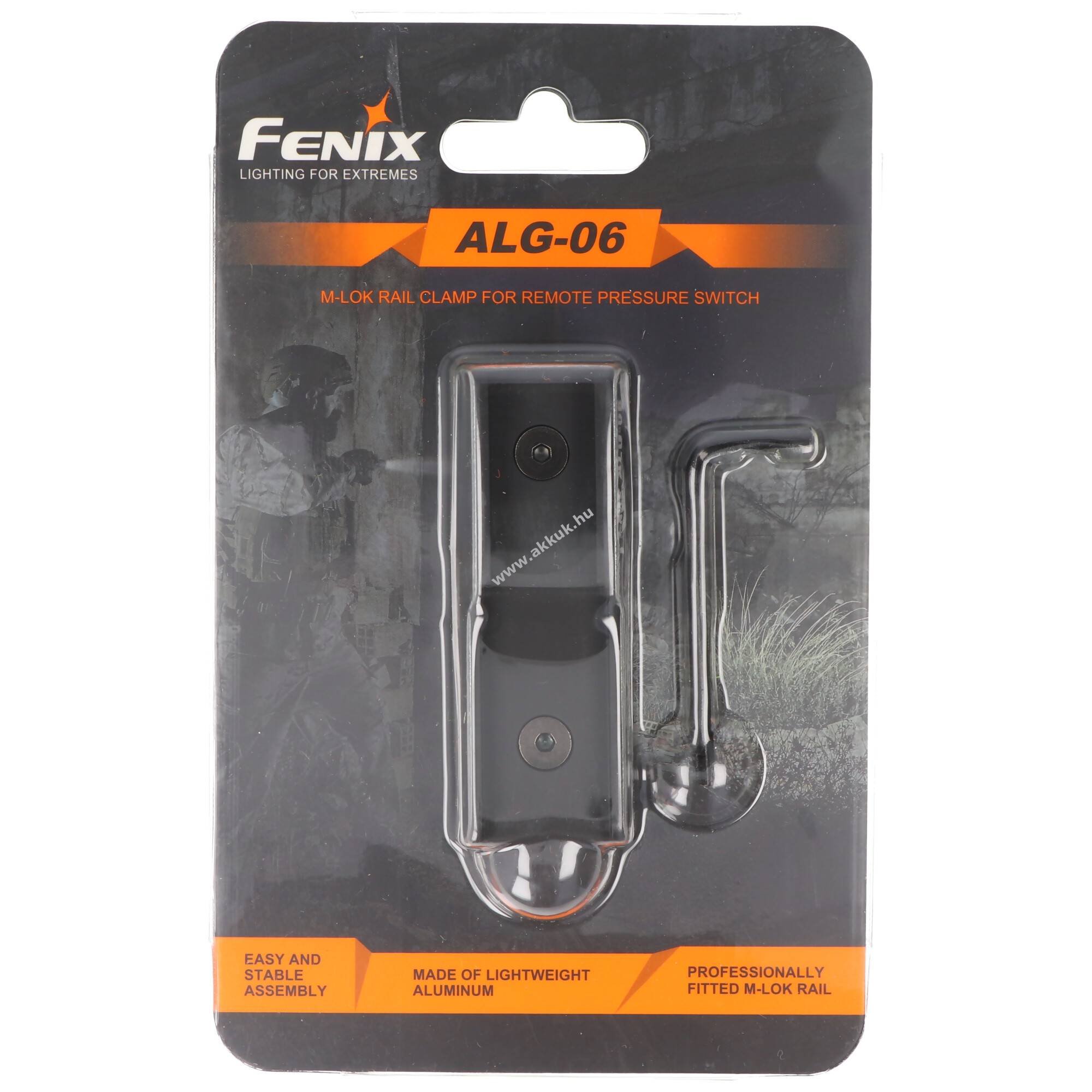 Fenix ALG-06 M-Lok sín adapter kábelkapcsolóhoz AER-02 V2.0 AER-03 V2.0 AER-04 AER-05