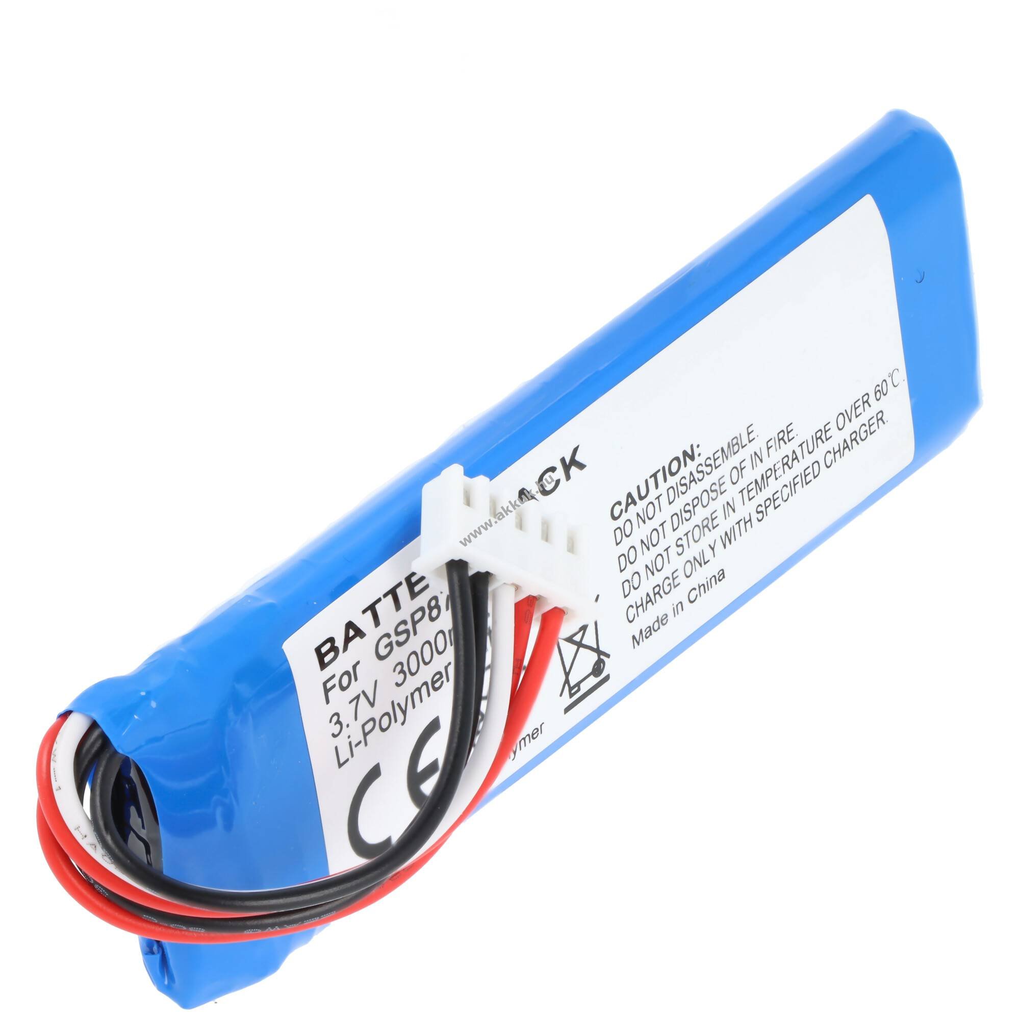 Helyettesítő akku JBL Flip 3 GSP872693 bluetooth hangszóró 3,7V 3000mAh Li-Polymer