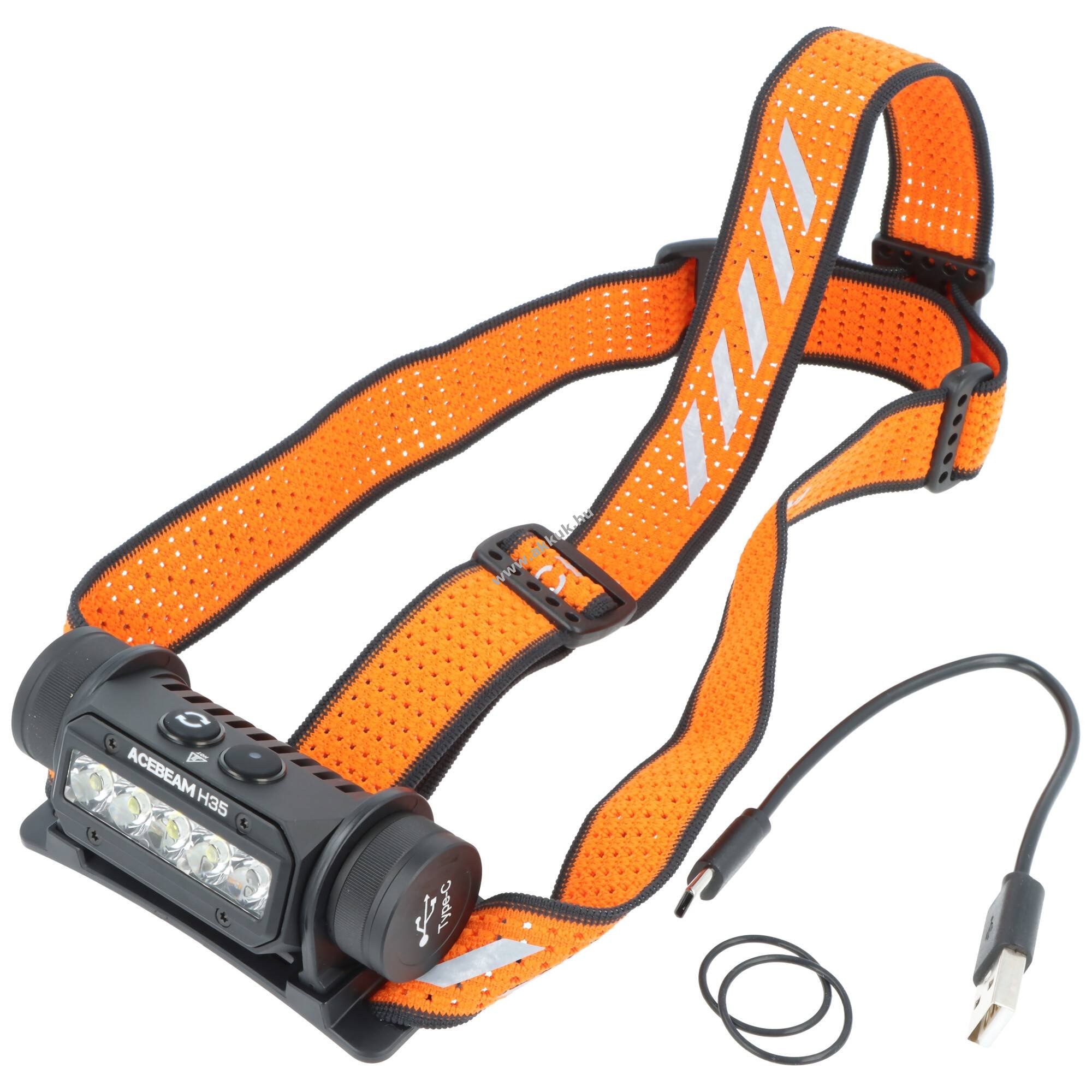 ACEBEAM H35 LED fejlámpa 18650 3300mAh akku tartalmazva Li-Ion