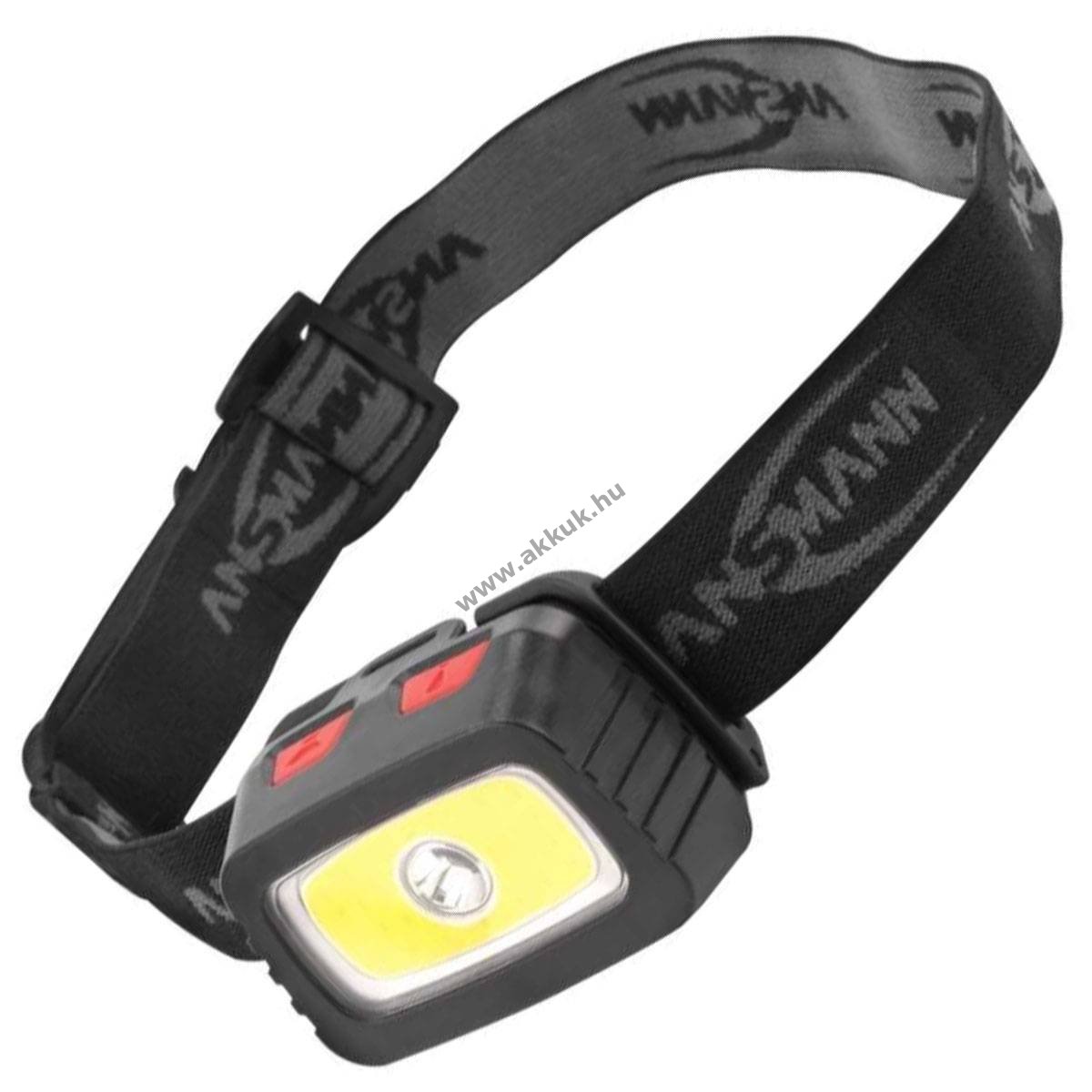 Ansmann HD200B LED fejlámpa 3W ABS IP44 vízpermet ellen védett 1600-0198