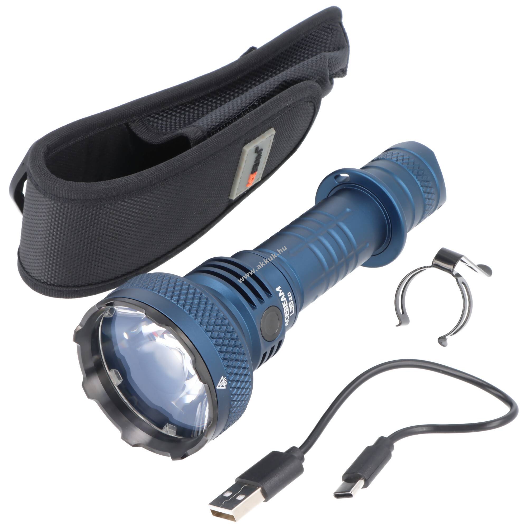 AceBeam L35 2.0 zseblámpa 5000lm 650m kék akku nélkül tárolótáskával