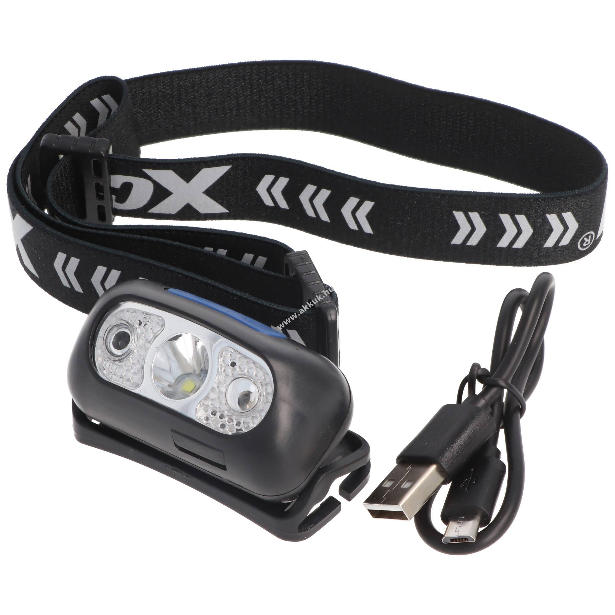 XCell LED szenzoros fejlámpa H230 reflektáló fejpánt mozgásérzékelő 230lm IP66