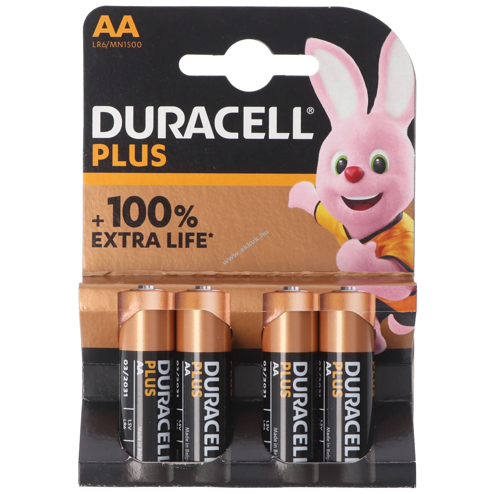 Duracell Mignon ceruza AA LR6 4db/csomag elem alkáli