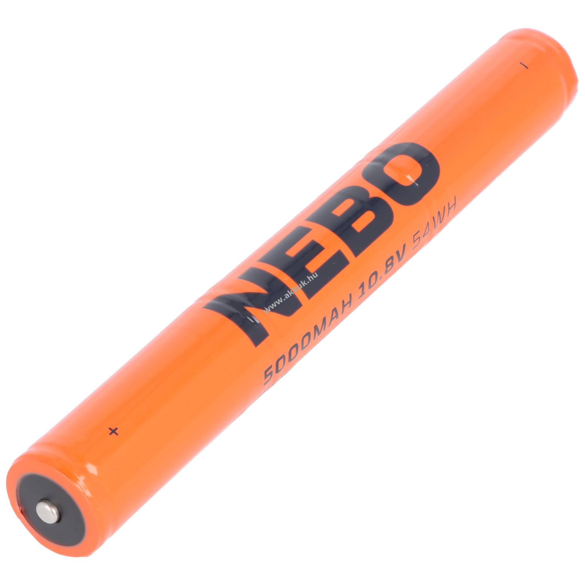 NEBO 3x26650 zseblámpa akku 10,8V 5000mAh 54Wh Li-Ion
