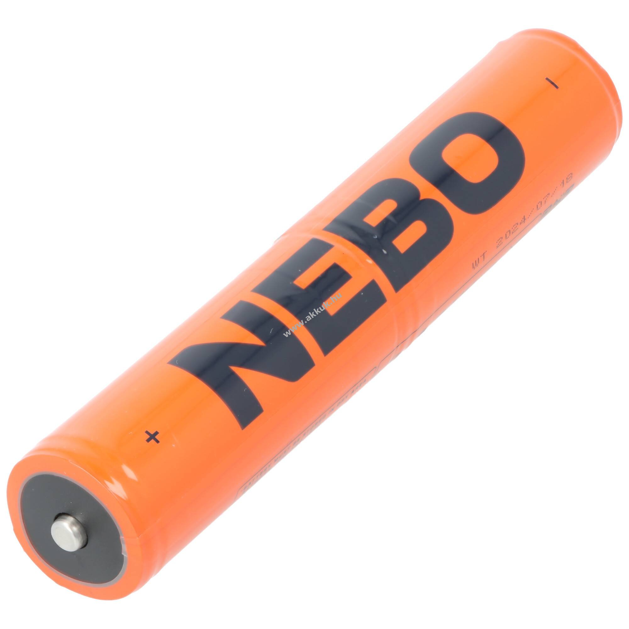 NEBO 2x26650 zseblámpa akku 7,4V 5000mAh 37Wh Li-Ion
