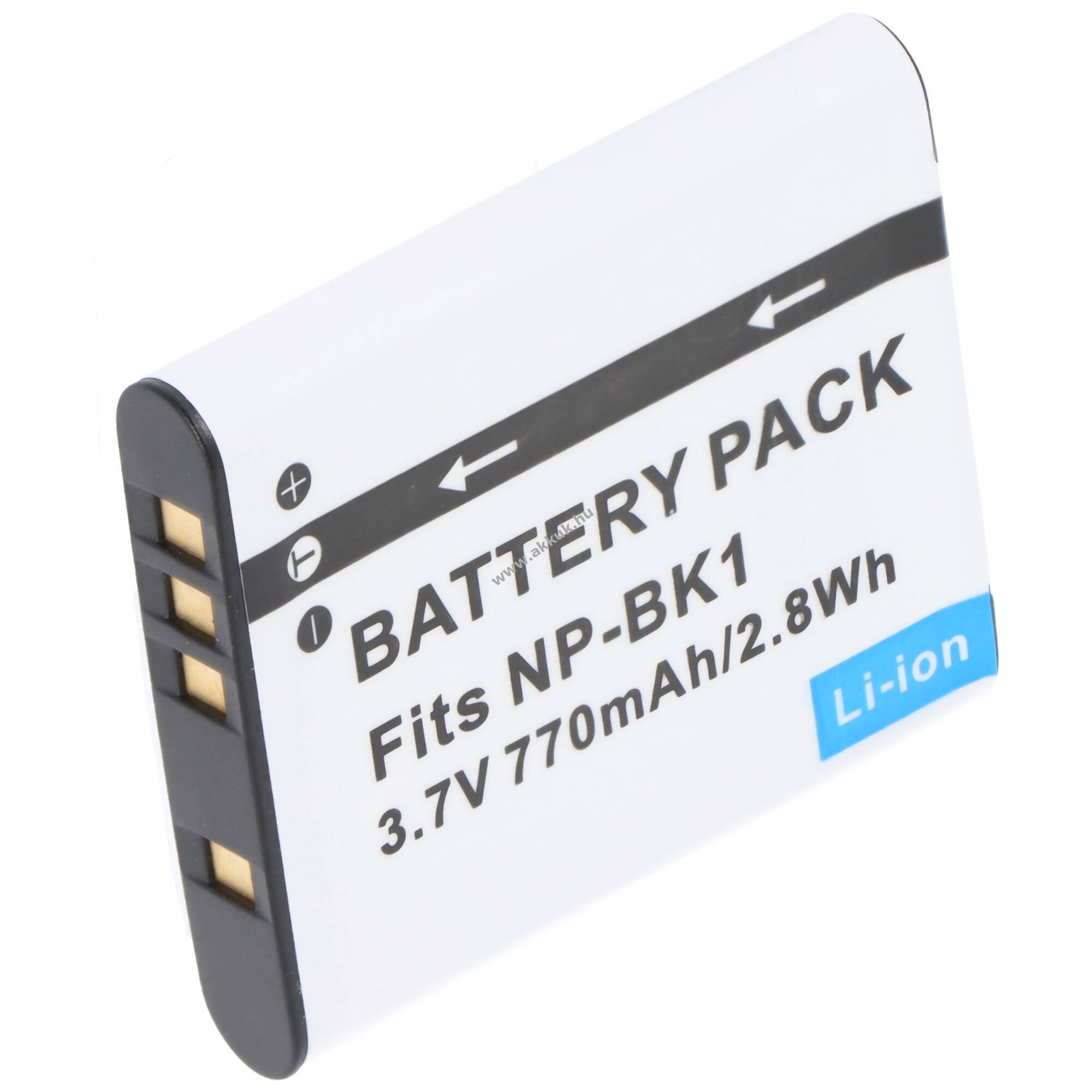Helyettesítő akku Sony NP-BK1 3,7V 770mAh fényképezőgép Li-Ion