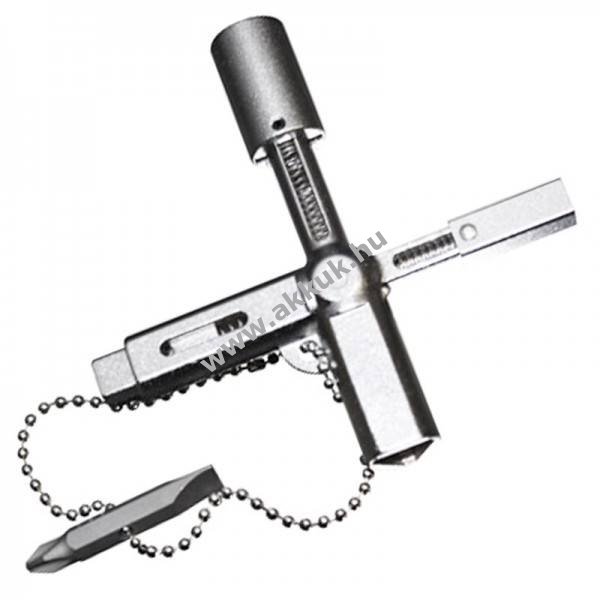 Univerzális kulcs X KEY XPlus cinköntvény épületgépészet kapcsolószekrények