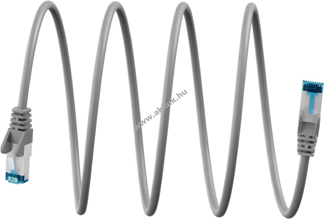 Goobay ultrarugalmas CAT 6A S/FTP (PiMF) patchkábel 30m CU LSZH TPE szürke