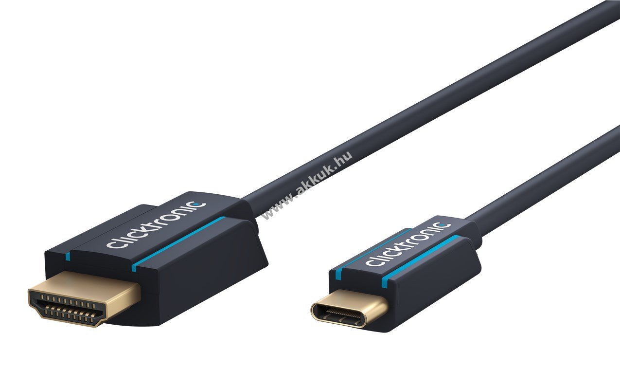 Clicktronic USB-C-HDMI adapterkábel 4K60Hz 2m