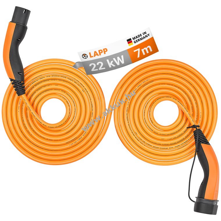 LAPP HELIX önfeltekeredő Typ 2 töltőkábel 22kW 7m 32A 3-fázisú (5555934053)