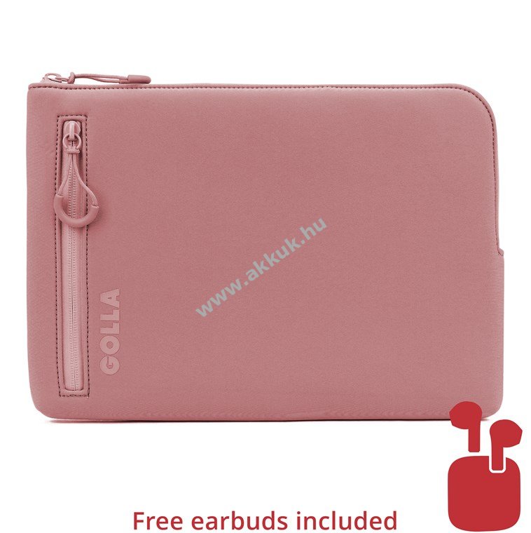 Golla laptop-tok 15col Dirty Pink Bluetooth fejhallgatóval (szín véletlenszerű) 38cm