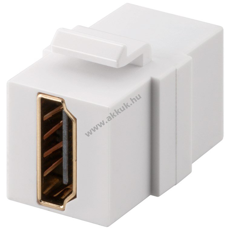 Goobay Series 2.1 Keystone-modul HDMI 8K@60Hz 2x HDMI-A aljzat fehér