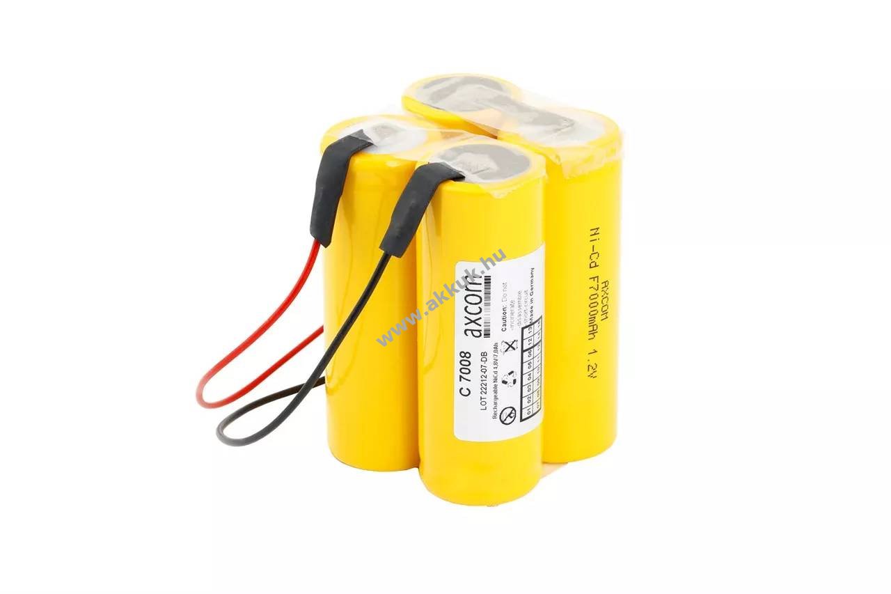 Axcom Ceag kézilámpa S5.3LN W276 W286 4,8V 7Ah akku NiCd