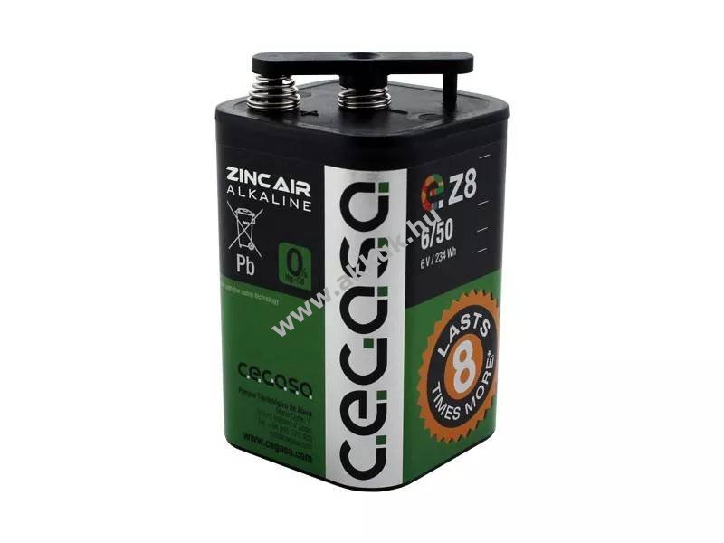 Cegasa CE645 6V 45Ah zink-luft elem Alkaline