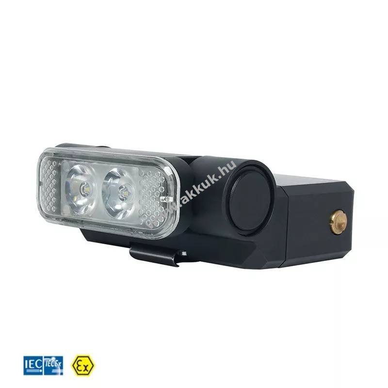 Goaltek robbanásbiztos fejlámpa 3,6V 6700mAh akku ATEX 18h kézilámpa Li-Ion