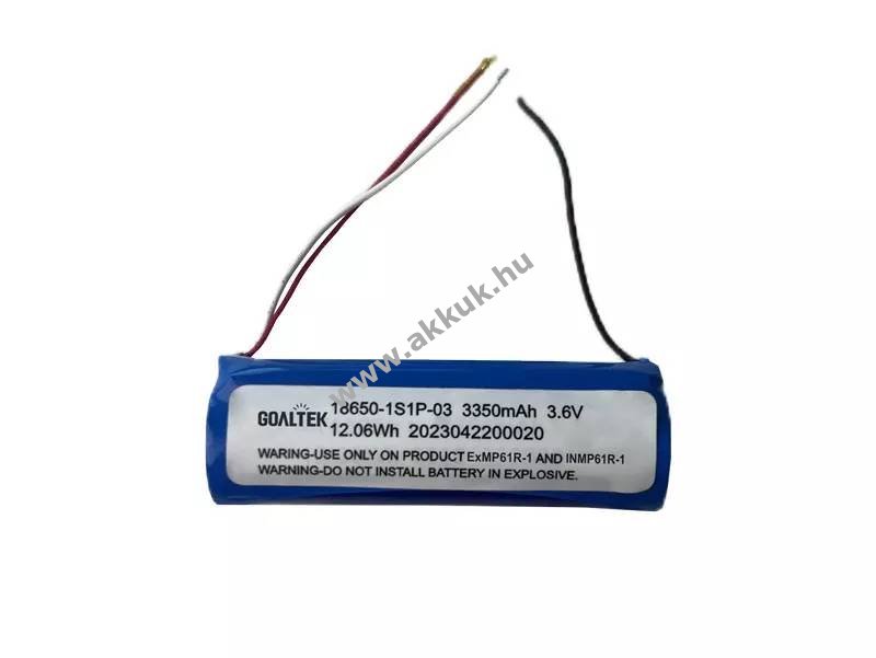 Goaltek EXMP61R-1 3,6V 3350mAh kézilámpa Li-Ion