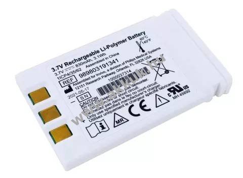 Eredeti Philips MR400 orvosi 3,7V 0,83Ah akku Li-Polymer