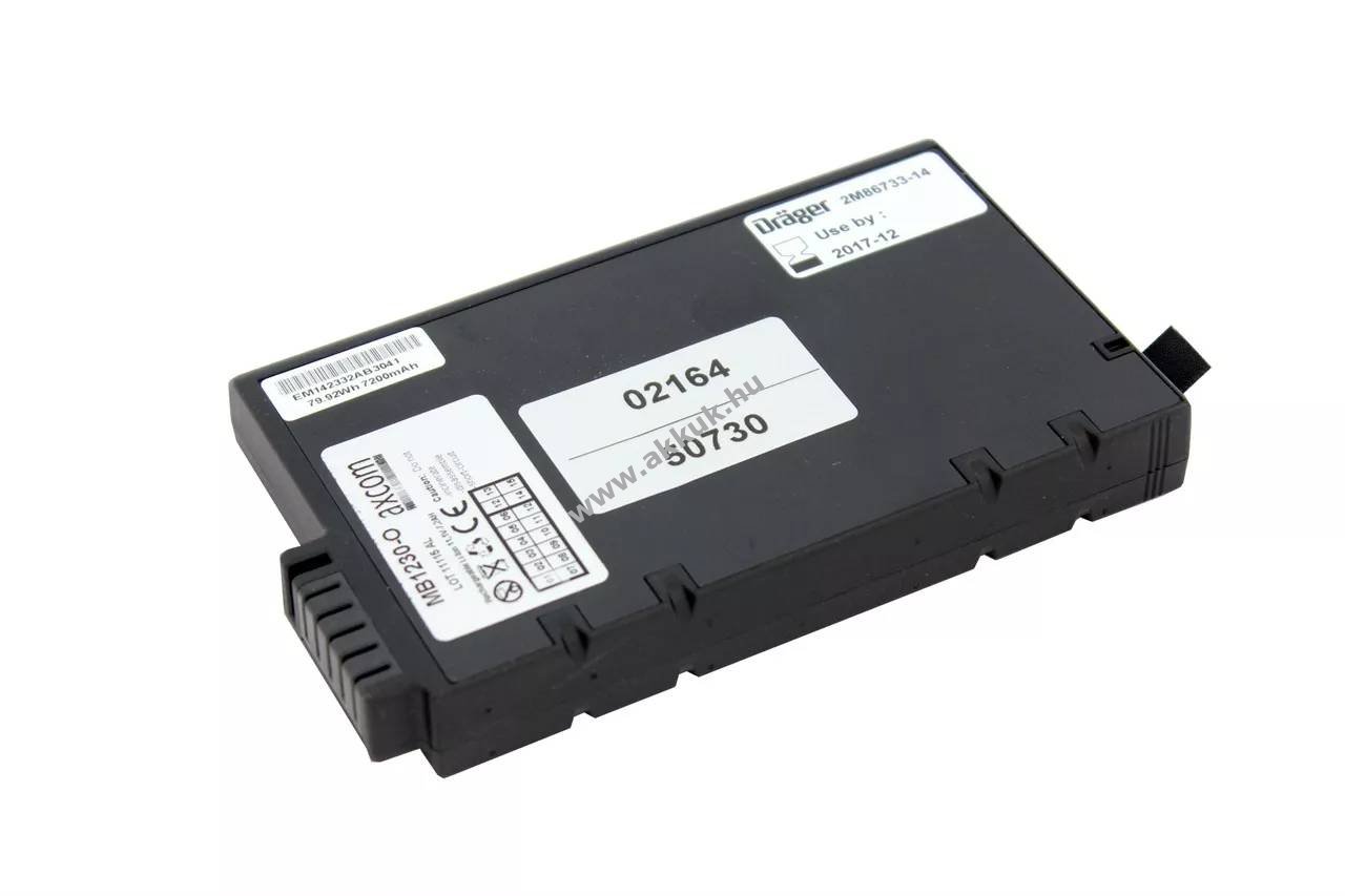 Eredeti Dräger Oxylog 3000, Oxylog 3000 Plus, Oxylog 2000 Plus 11,1V 7,8Ah orvosi akku Li-Ion