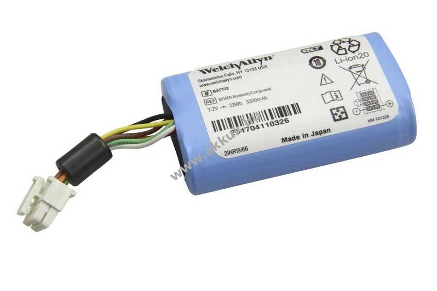 Eredeti Welch Allyn Connex Spot BATT22 orvosi 7,2V 3,2Ah 23Wh akku Li-Ion