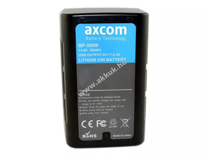 Eredeti Axcom V-Mount akku 14,9V 20,1Ah 300Wh Sony BP-L40 videókamera Li-Ion