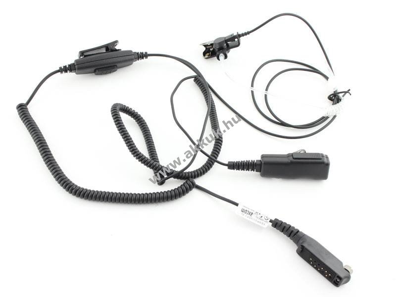 Axcom akusztikus cső headset 2-kábeles Sepura STP8000 STP9000 SC20 rádió kompatibilis