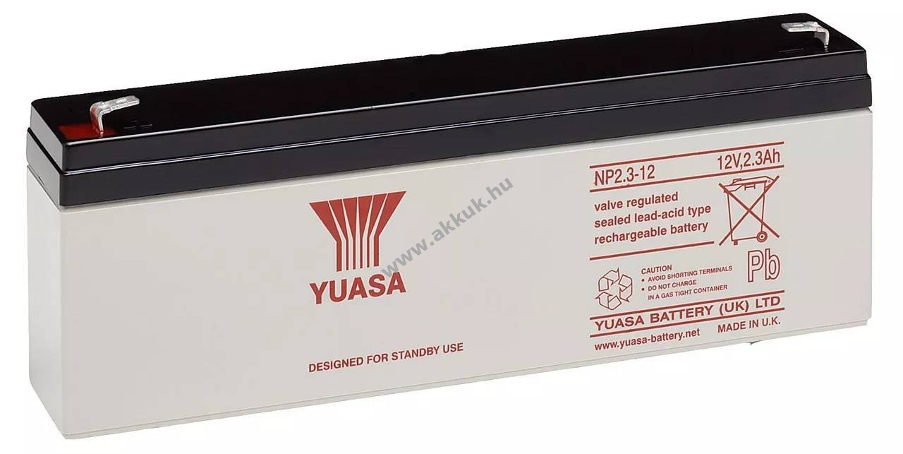Yuasa NP2.3-12 12V 2,3Ah orvosi VdS akku ólom