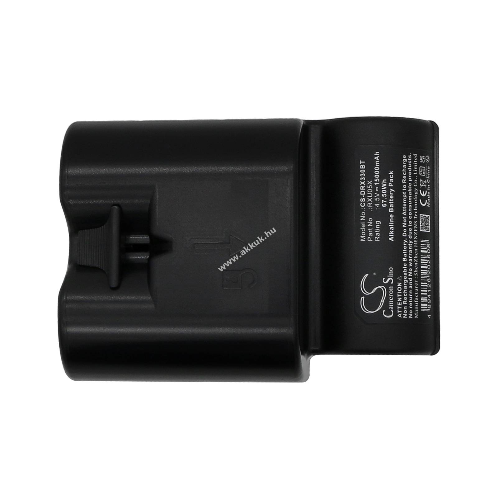 Helyettesítő riasztórendszer elem Daitem HAGRXU05X RXU05X 15000mAh 67.5Wh alkáli 4.5V