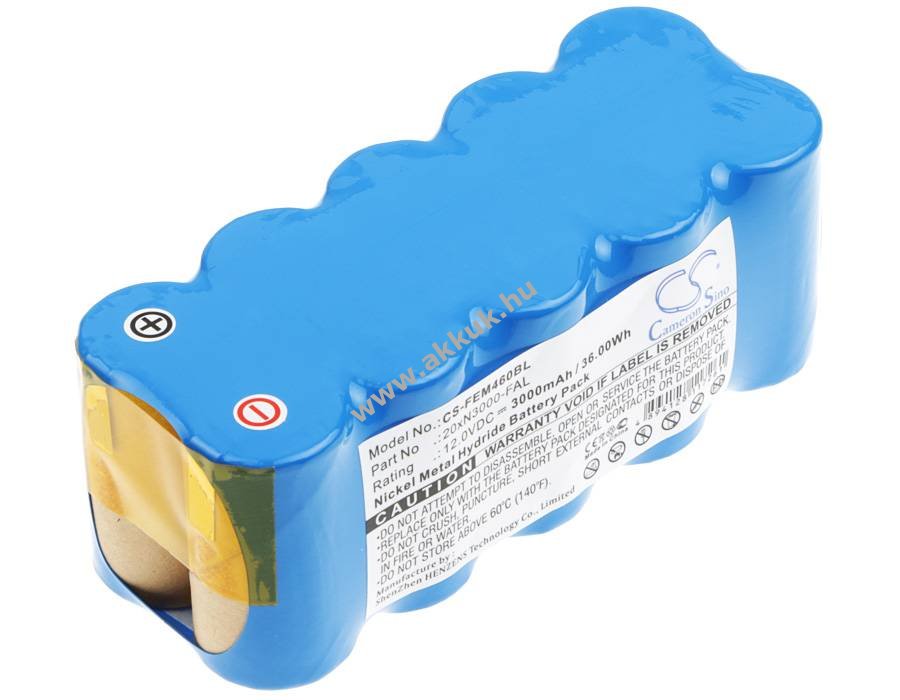 Helyettesítő daru távirányító akku Falard LEM 460 20xN3000-FAL 3000mAh 36Wh 12V