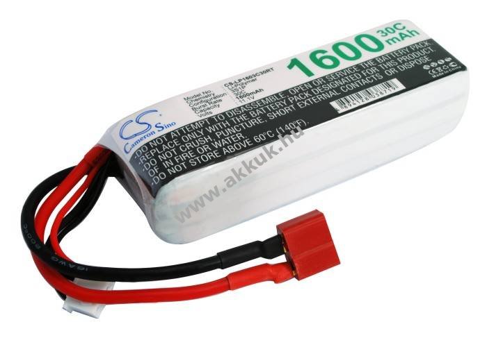Helyettesítő akku RC 1600mAh 11.1V