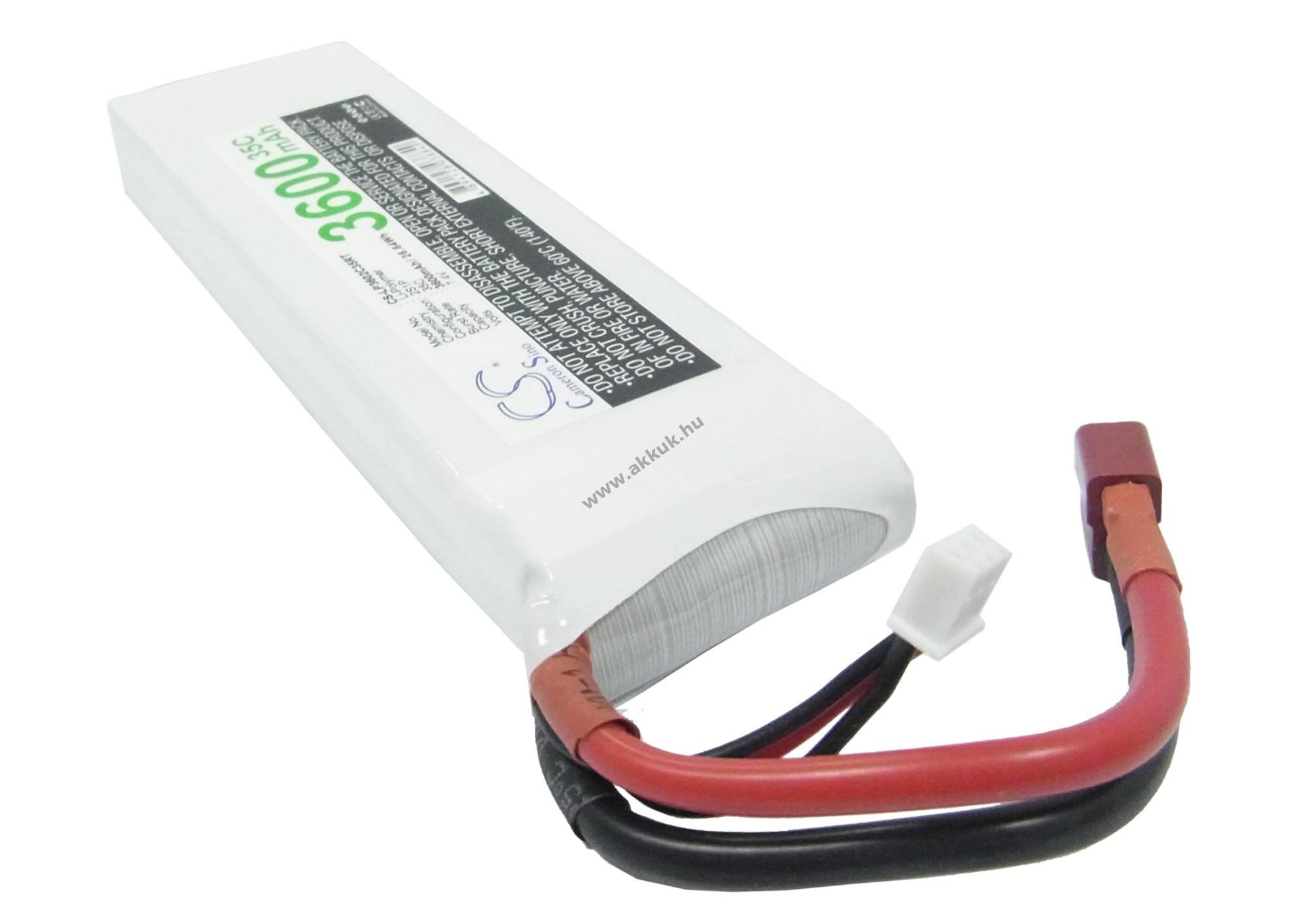 Helyettesítő akku RC 3600mAh 7.4V