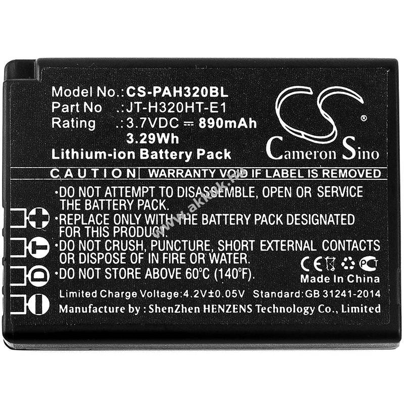Helyettesítő vonalkódolvasó akku Panasonic Handheld H320 JT-H320HT-E1 890mAh 3.29Wh 3.7V