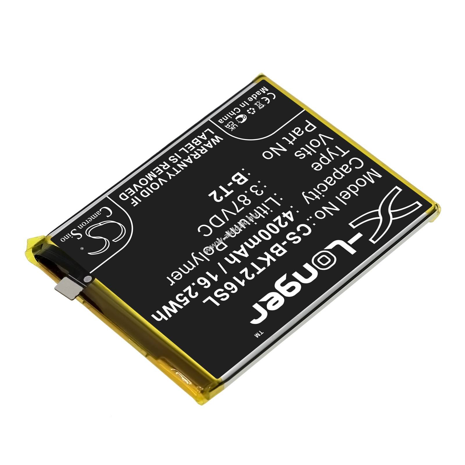 Helyettesítő telefon akku Vivo S12 Pro B-T2 4200mAh 16.25Wh 3.87V