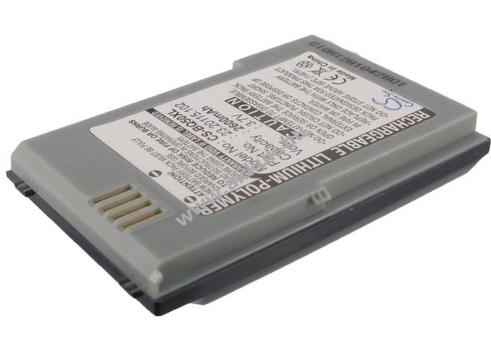 Helyettesítő telefon akku BenQ-Siemens P50 23.20115.102 2600mAh 9.62Wh 3.7V