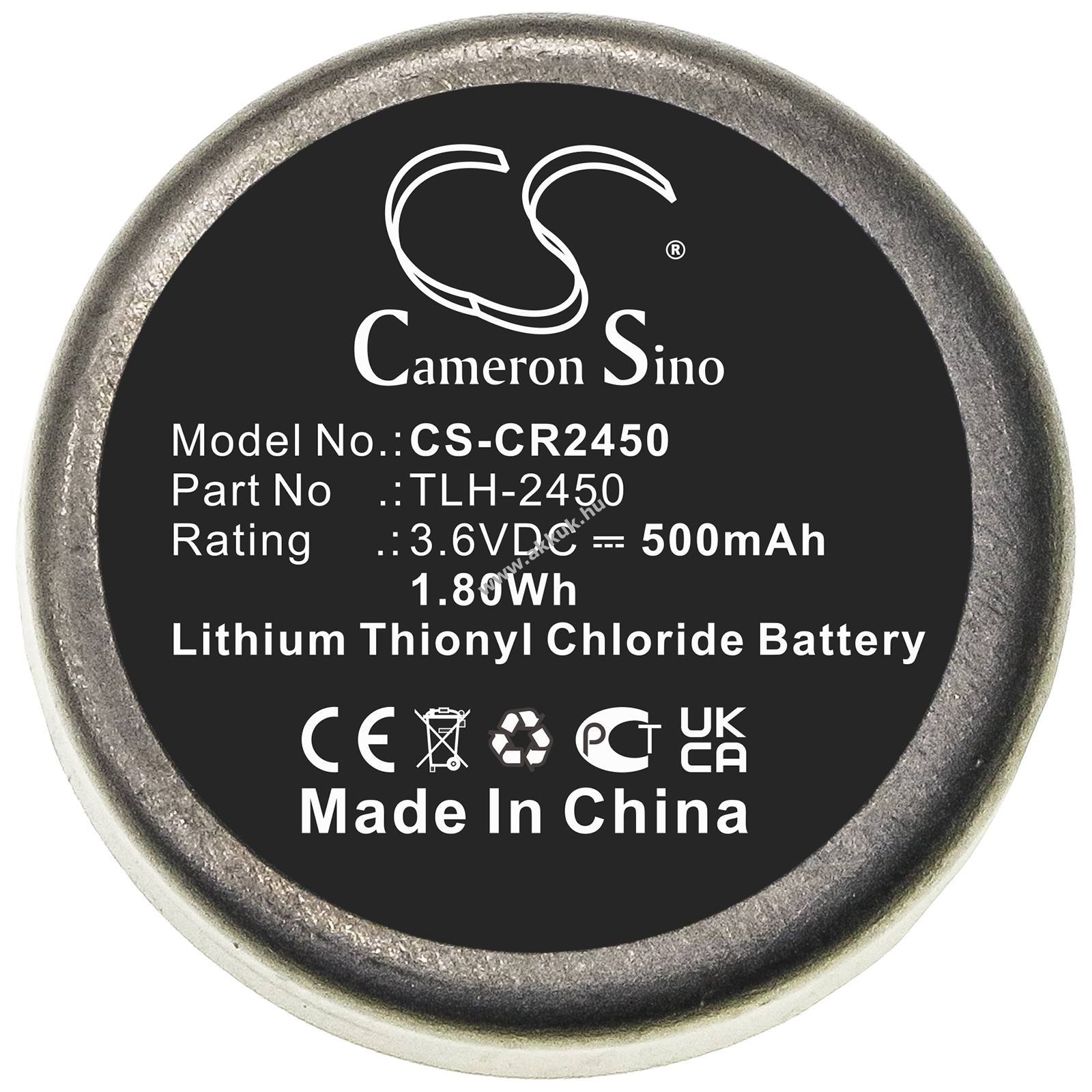 Helyettesítő mérőműszer elem Testo 184-T4/TLH-2450 500mAh 1.8Wh 3.6V