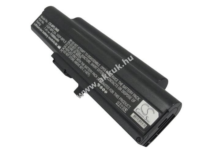 Helyettesítő laptop akku Sony VAIO VGN-TX56C/W VGP-BPL5 11000mAh 81.4Wh Li-Ion 7.4V