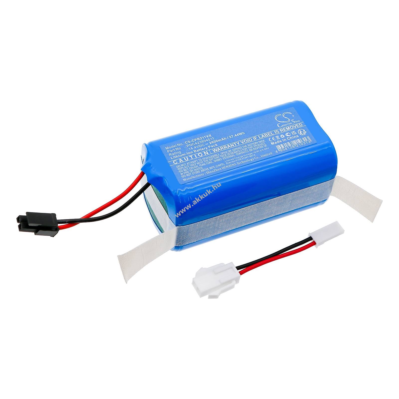 Helyettesítő porszívó akku Concept VR2020 PNC423894511 2600mAh 37.44Wh 14.4V