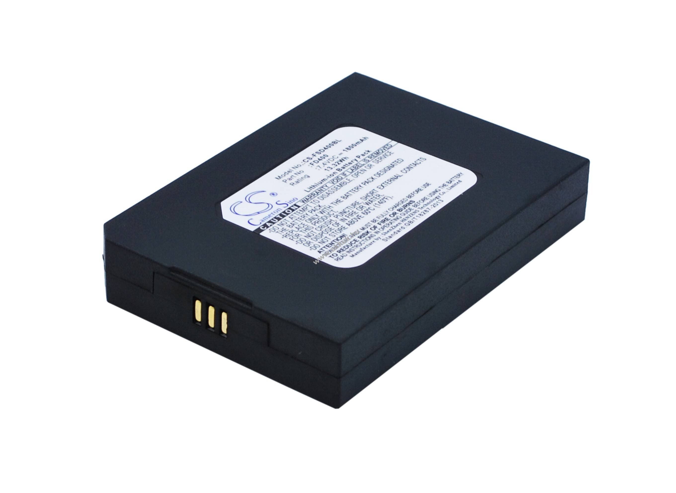Helyettesítő akku FirstData FD-400 FD400 1800mAh 13.32Wh 7.4V