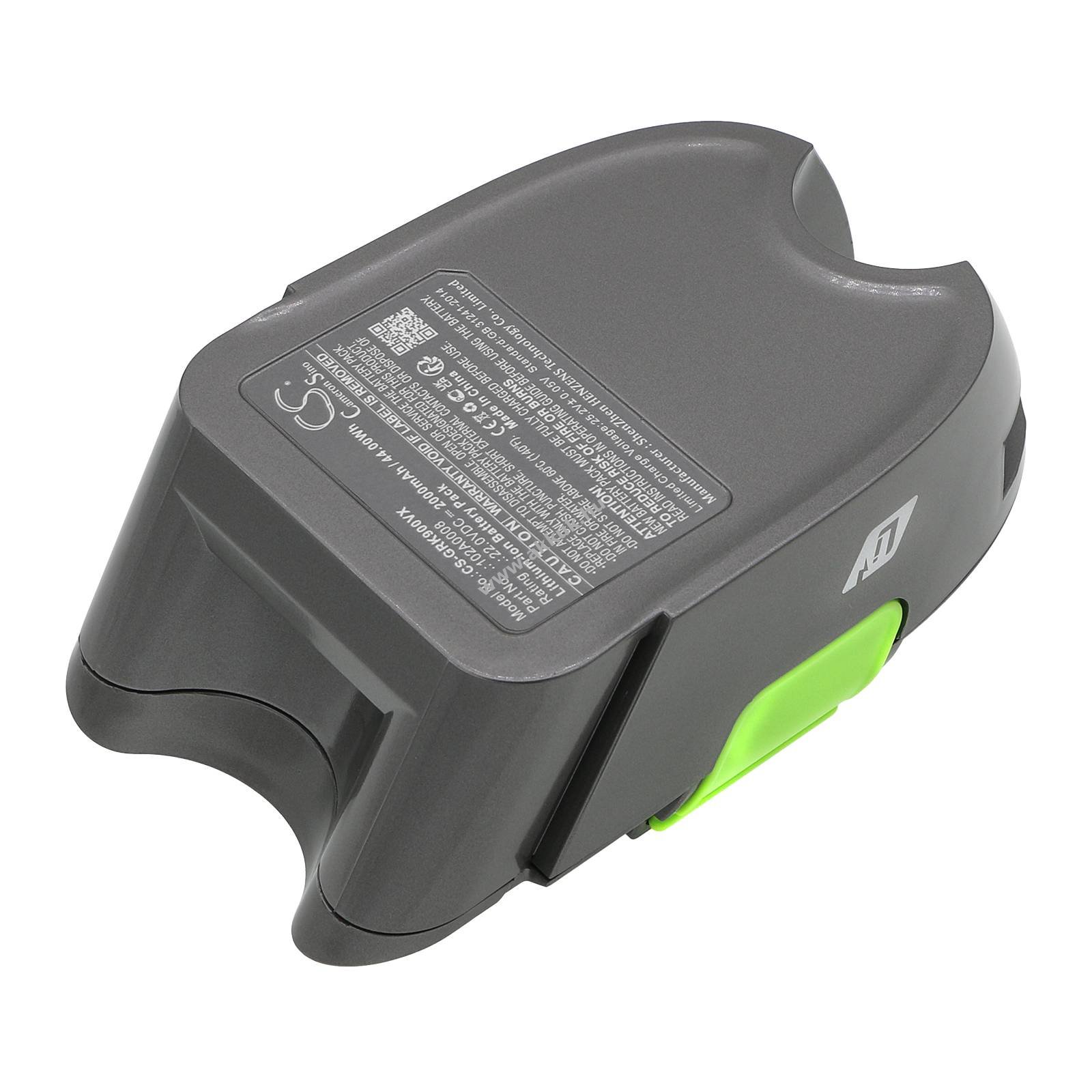 Helyettesítő porszívó akku Gtech Multi K9 102A0008 2000mAh 44Wh 22V