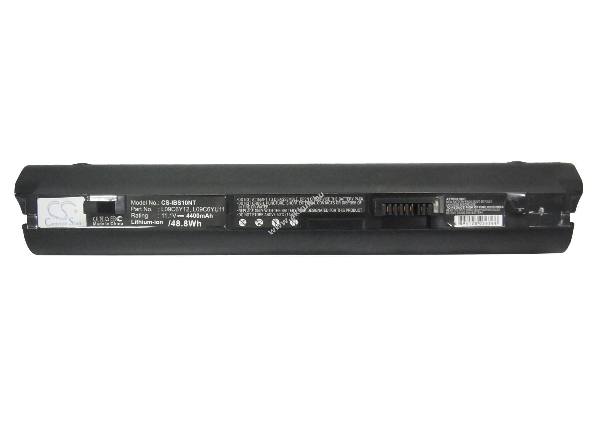 Helyettesítő laptop akku Lenovo ideapad S10-2 L09C3B12 4400mAh 48.84Wh 11.1V