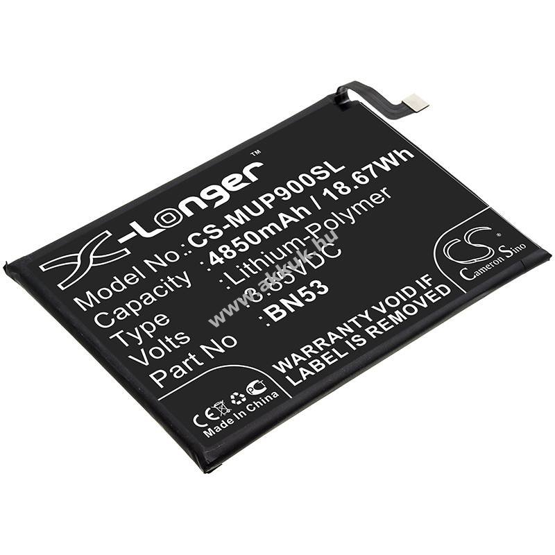 Helyettesítő telefon akku Redmi Note 9 Pro BN53 4850mAh 18.67Wh 3.85V