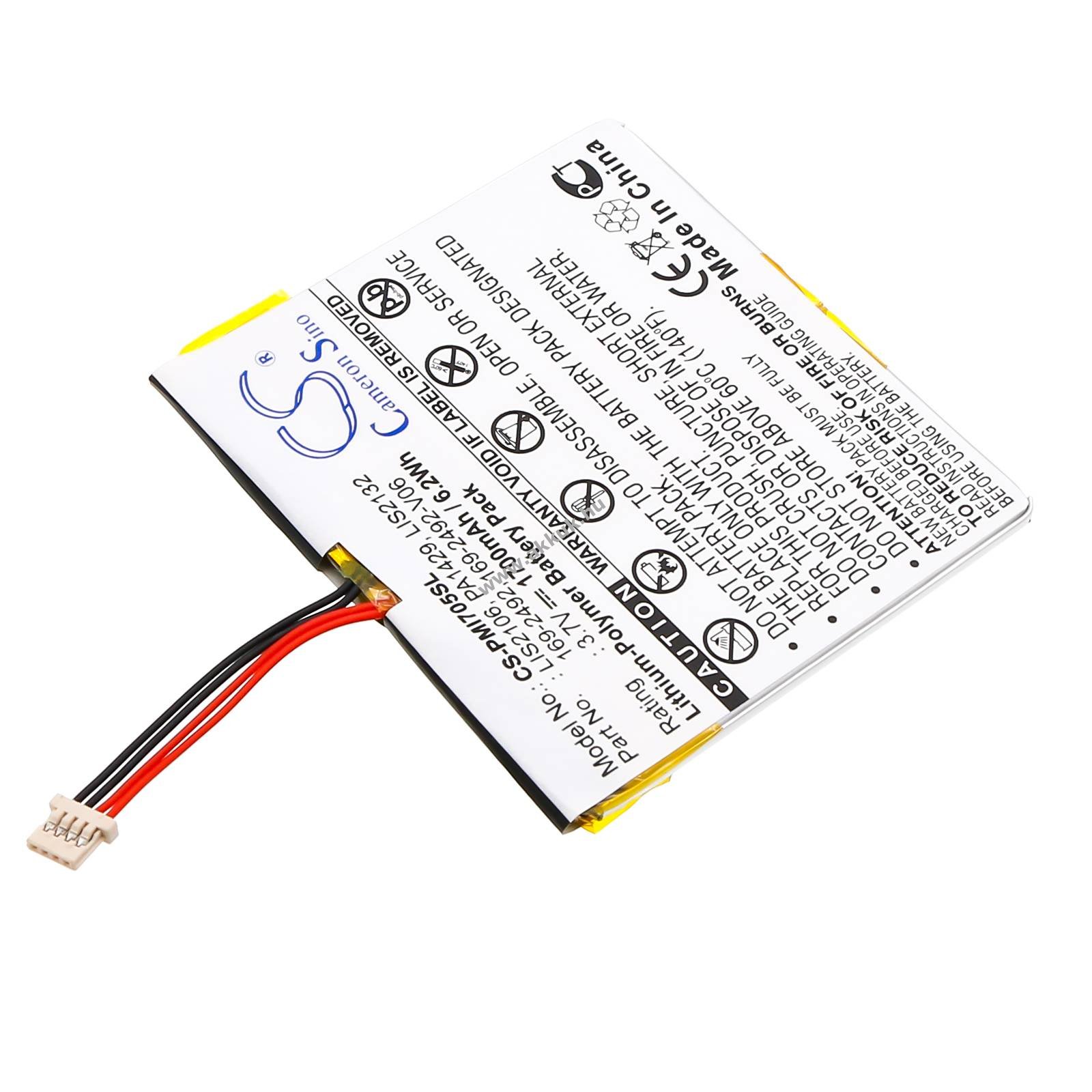 Helyettesítő pda pocket pc akku Palm i705 169-2492 1700mAh 6.29Wh 3.7V