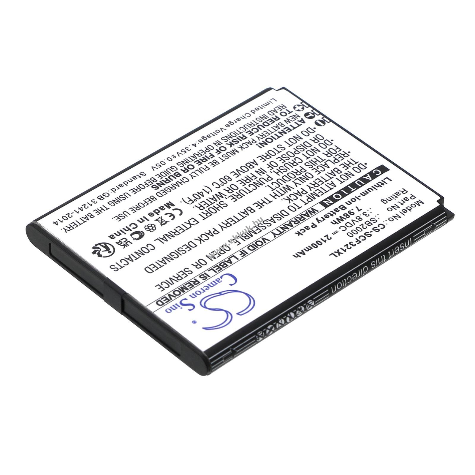Helyettesítő telefon akku Schok Flip SC3218T/SB2000 2100mAh 7.98Wh 3.8V